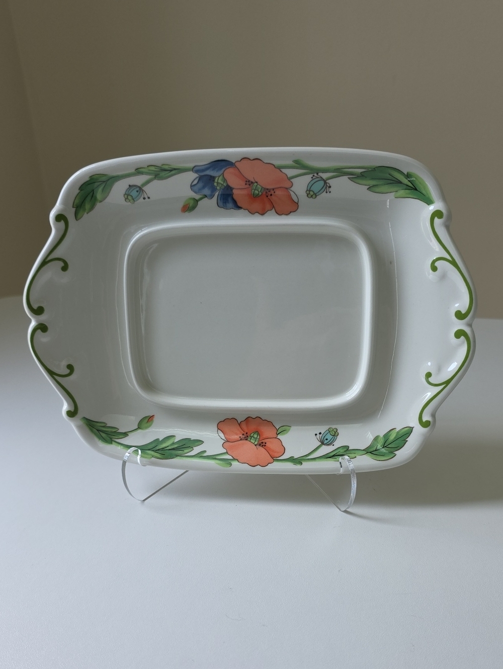 Villeroy & Boch Amapola Rectangular Butter Dish Without Cover